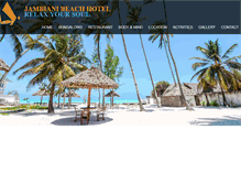 Tablet Screenshot of jambiani-beach.com